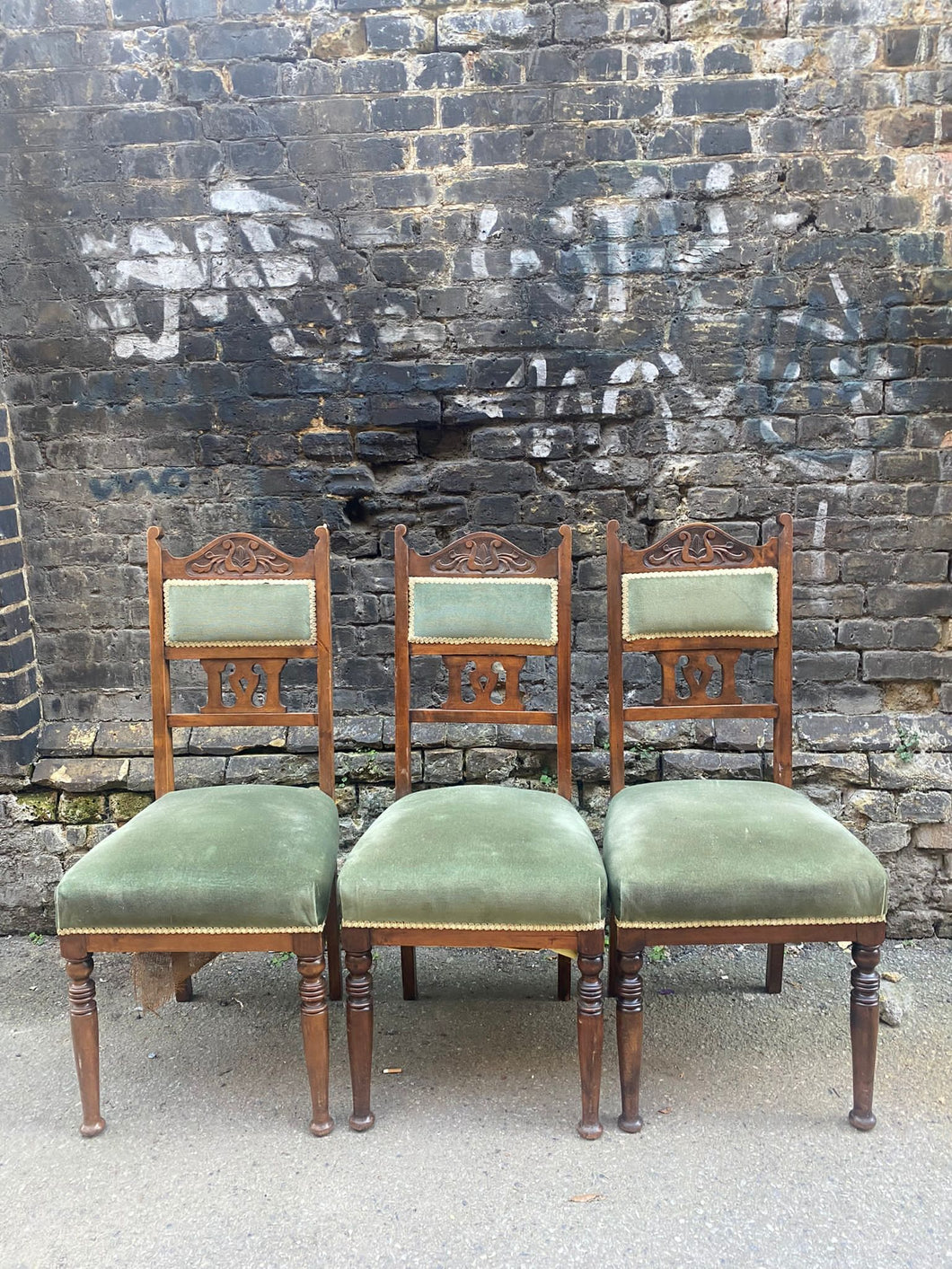 Set Of Three Late Victorian Chairs