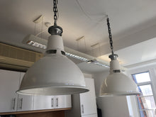 Load image into Gallery viewer, Light, White Industrial Pendant Shade
